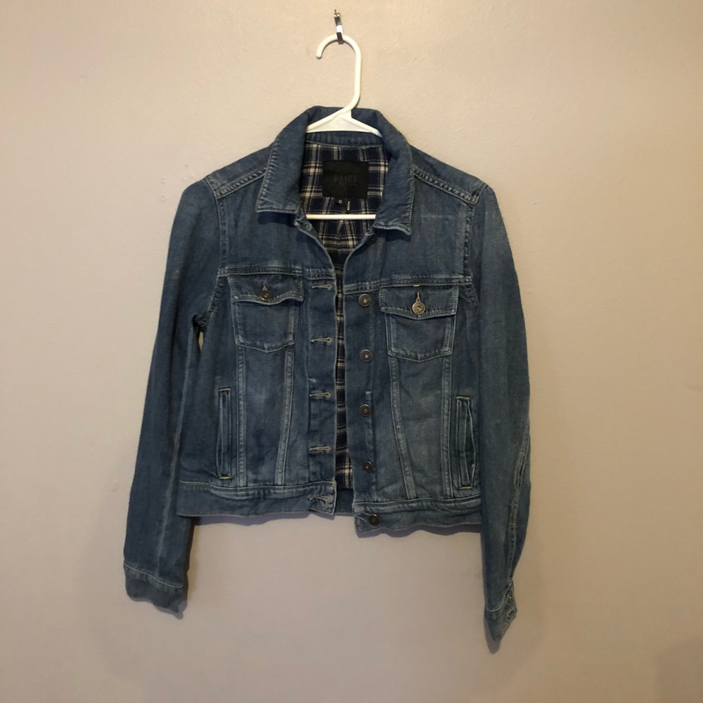 PAIGE Denim Jean Jacket, Jr. Size Small.